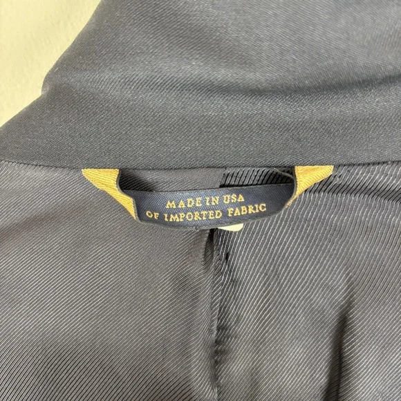 Brooks Brothers 1818 Fitzgerald Sport Coat Blazer Jacket 42L Navy Trabaldo Wool‎